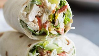 Easy Chicken Cobb Salad Wraps - Lunch Recipe - Taste and Tell