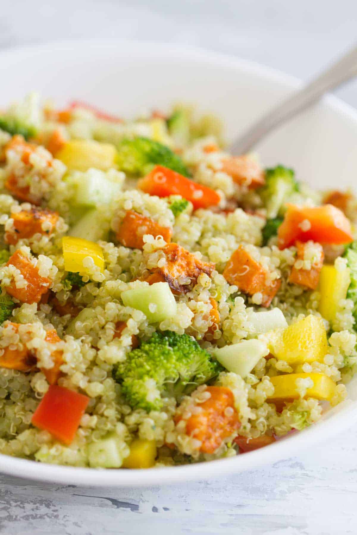 Quinoa and Roasted Sweet Potato Salad recipe