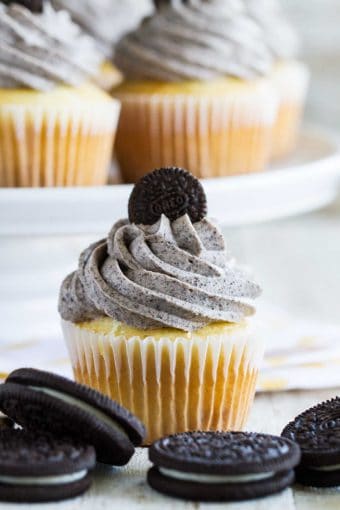 Cookies and Cream Cupcakes - Best Oreo Cupcakes - Taste and Tell