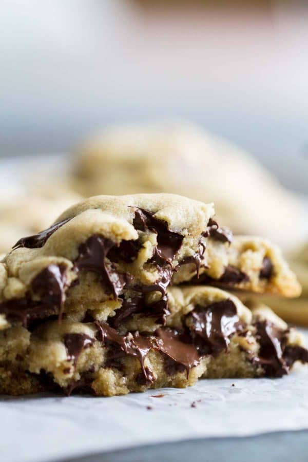 Bakery Style Giant Chocolate Chip Cookie Recipe - Taste and Tell