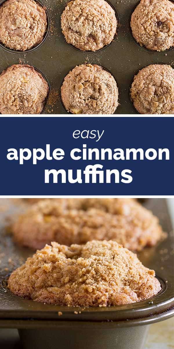 Apple Cinnamon Muffins with Crumb Topping Taste and Tell