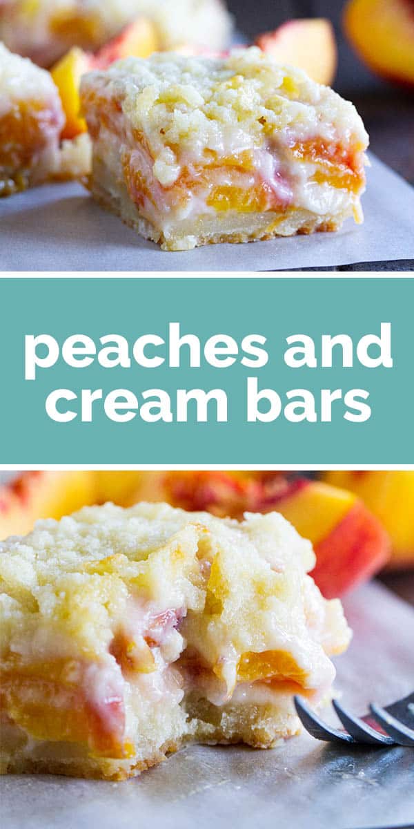 Peaches And Cream Bars Taste And Tell