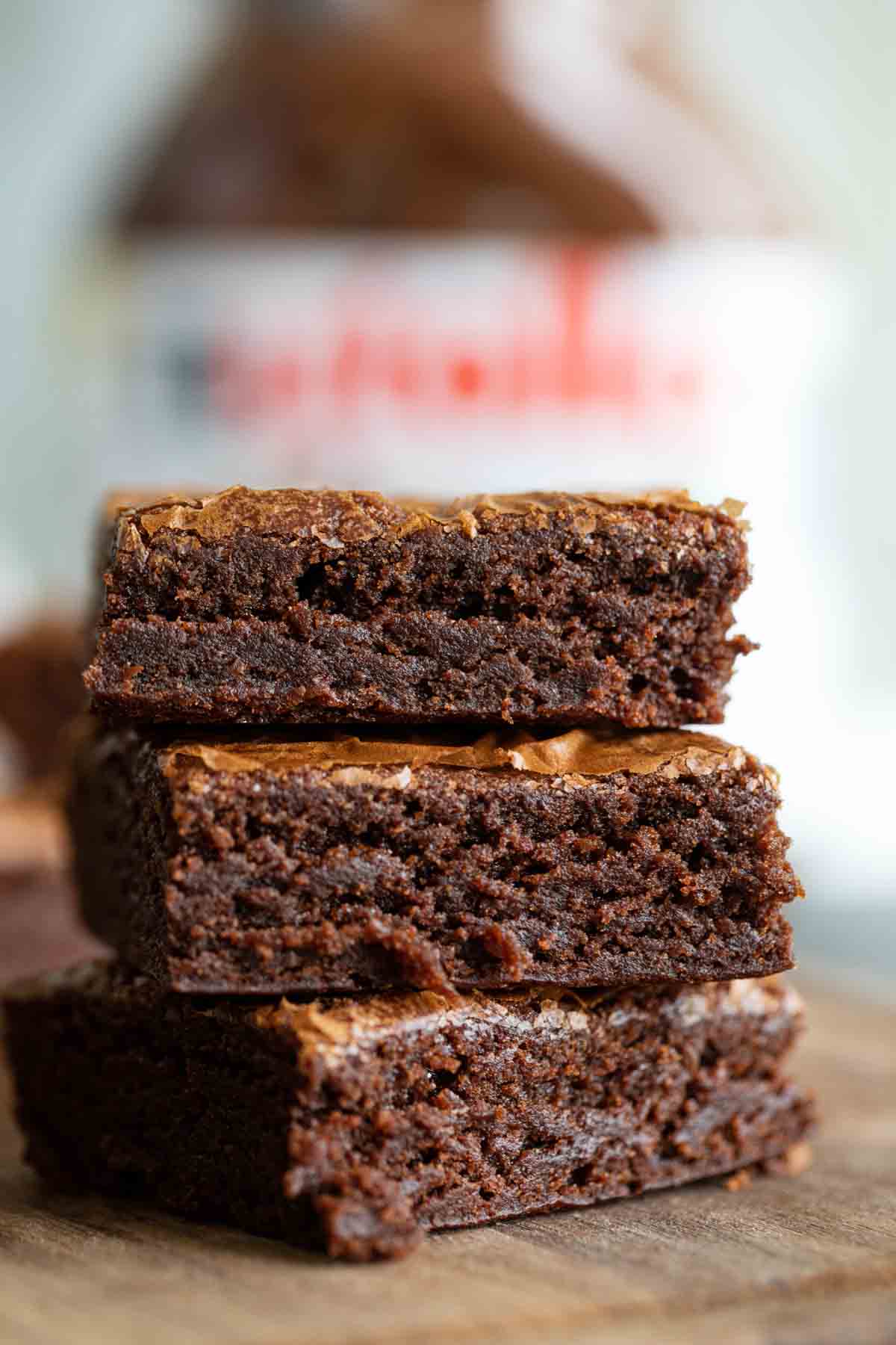 One Bowl, 3 Ingredient Fudgy Nutella Brownies - Taste and Tell