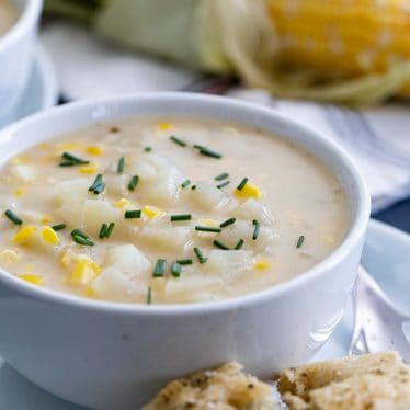 Potato Corn Chowder with Fresh Corn - Taste and Tell