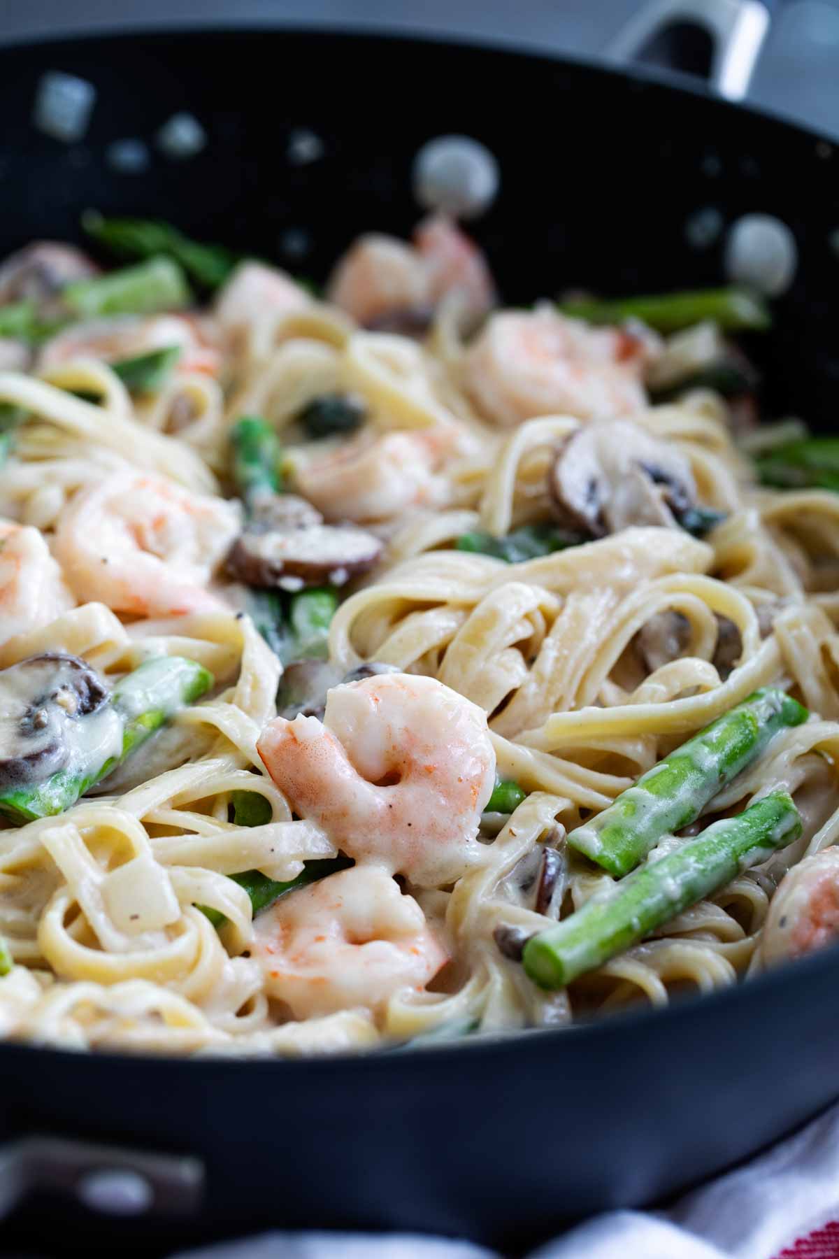 Shrimp Pasta in White Sauce Recipe - Taste and Tell