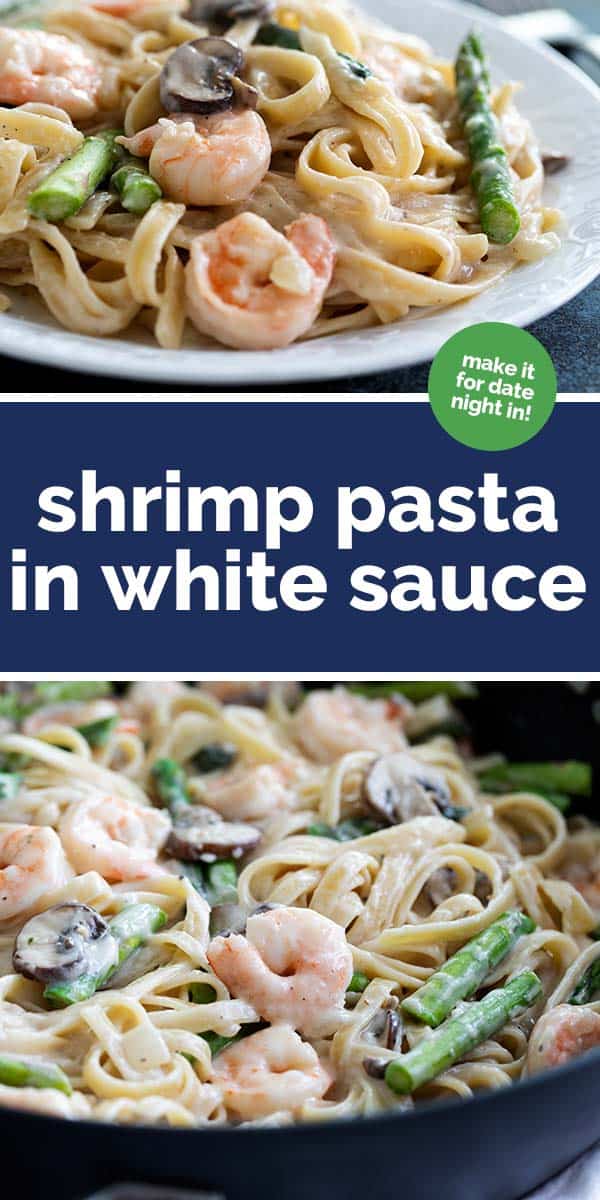 Shrimp Pasta in White Sauce Recipe - Taste and Tell