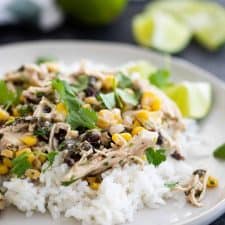 Slow Cooker Cilantro Lime Chicken - Taste and Tell