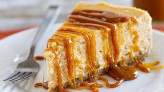 Pumpkin Cheesecake With Caramel Sauce Taste And Tell