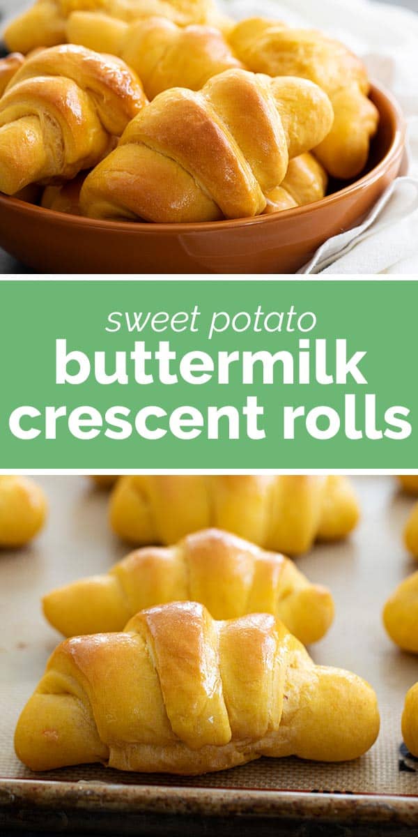 Sweet Potato Buttermilk Crescent Rolls - Taste and Tell