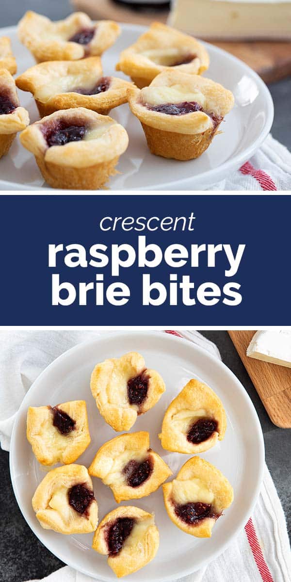 Easy Crescent Raspberry Brie Bites - Taste and Tell