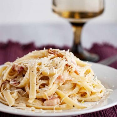 Bacon and Brie Fettuccine - Taste and Tell