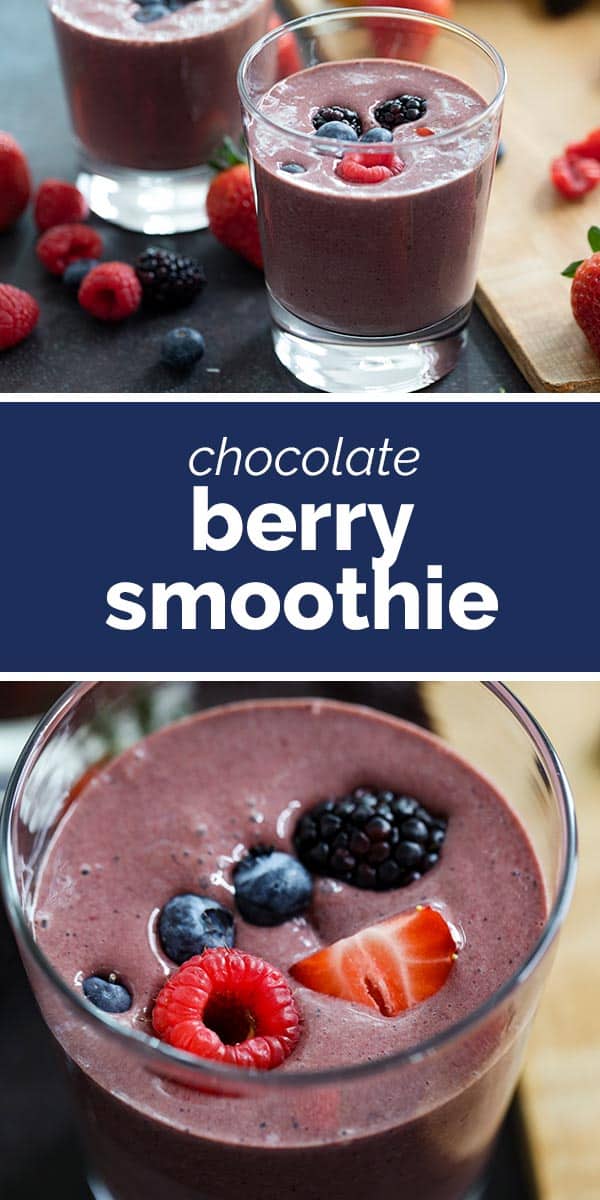 Chocolate Berry Smoothie Recipe - Easy and Healthy - Taste and Tell