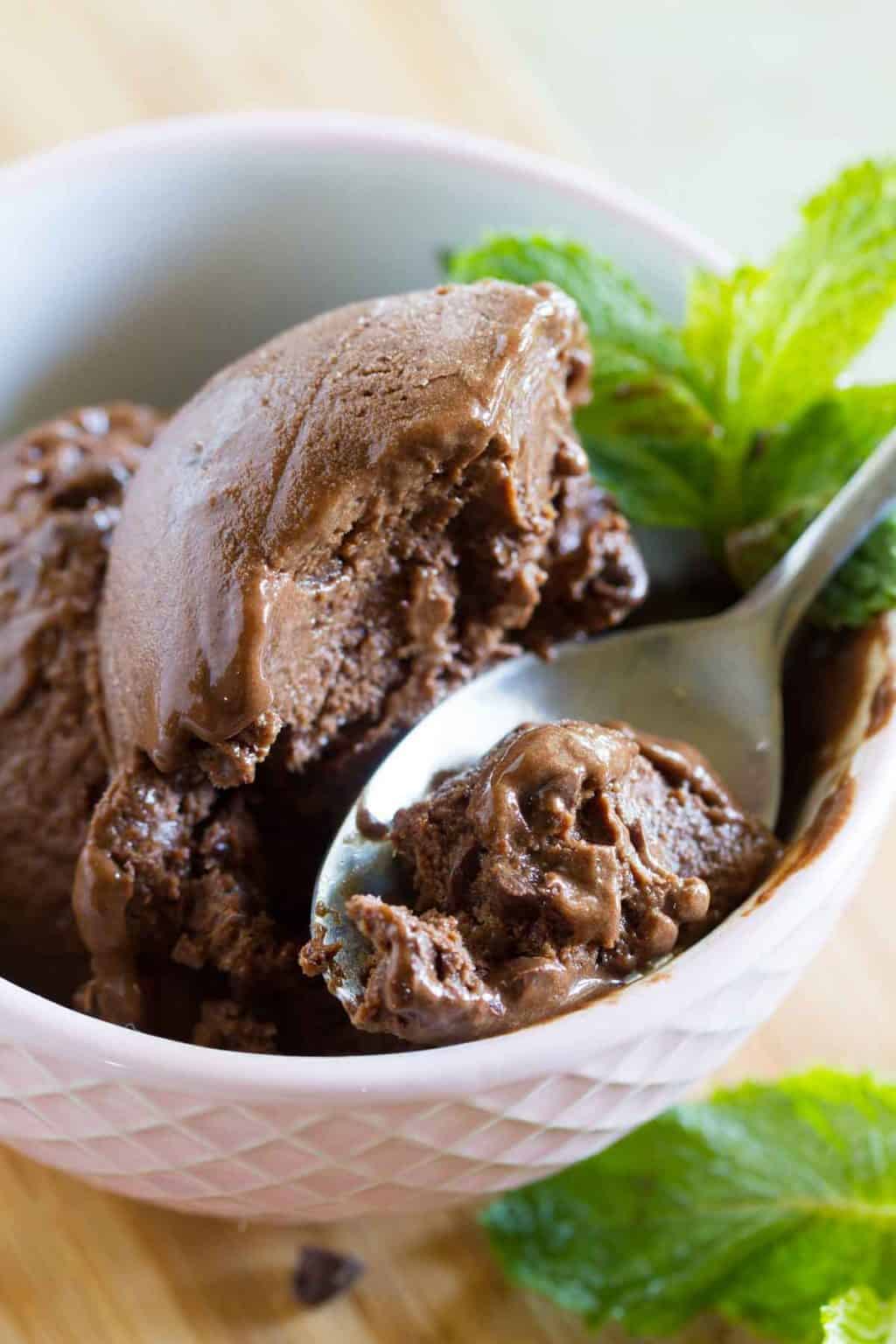 Healthy Chocolate Mint Ice Cream Taste and Tell