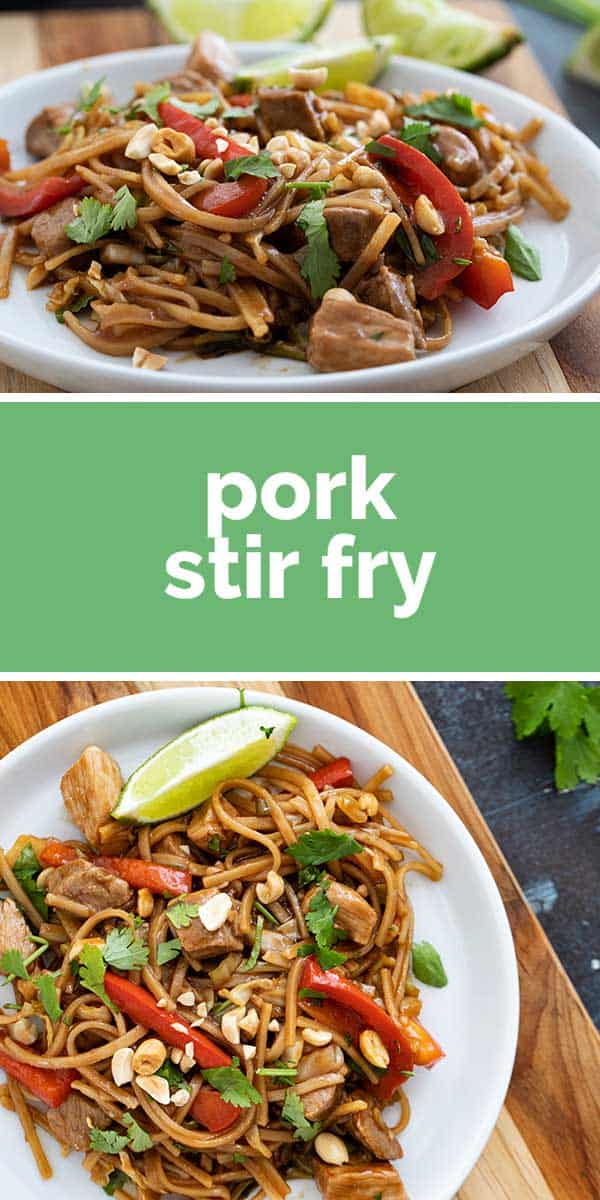 Pork Stir Fry Recipe with Rice Noodles - Taste and Tell