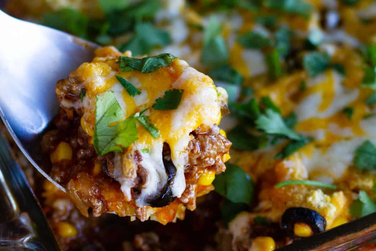 Easy Tamale Pie With Ground Beef - Taste And Tell