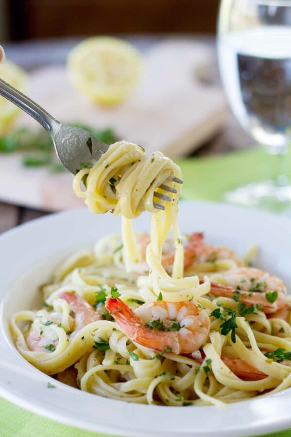 Lemon Pepper Shrimp Pasta - Taste and Tell