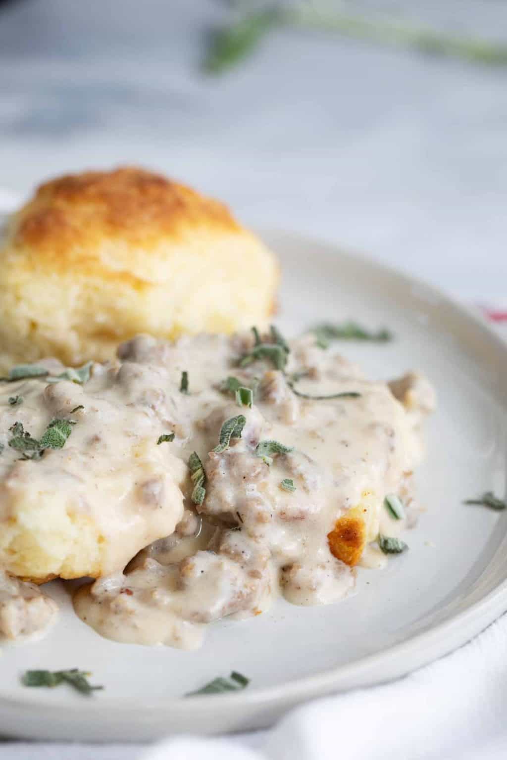 Homemade Biscuits And Sausage Gravy Recipe - Taste And Tell