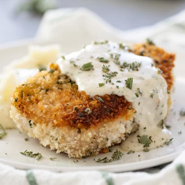 Breaded Pork Chops With Cream Gravy - Taste And Tell