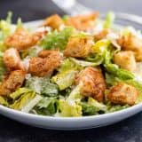 Shrimp Caesar Salad on a plate