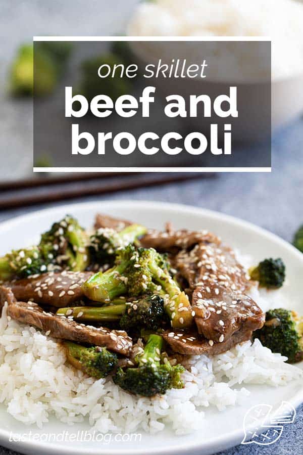 Beef and Broccoli with Text Overlay