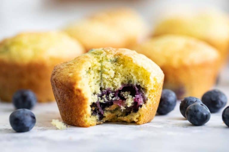 Easy Lemon Blueberry Muffins from a Cake Mix - Taste and Tell