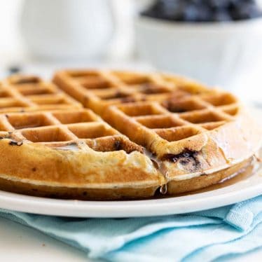 Homemade Blueberry Waffles Recipe - Taste and Tell