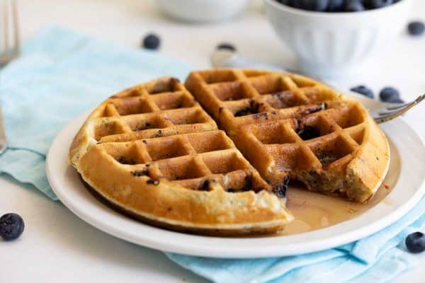 Homemade Blueberry Waffles Recipe - Taste and Tell