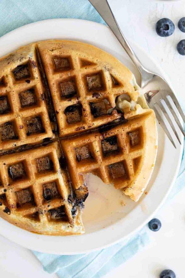 Homemade Blueberry Waffles Recipe - Taste and Tell