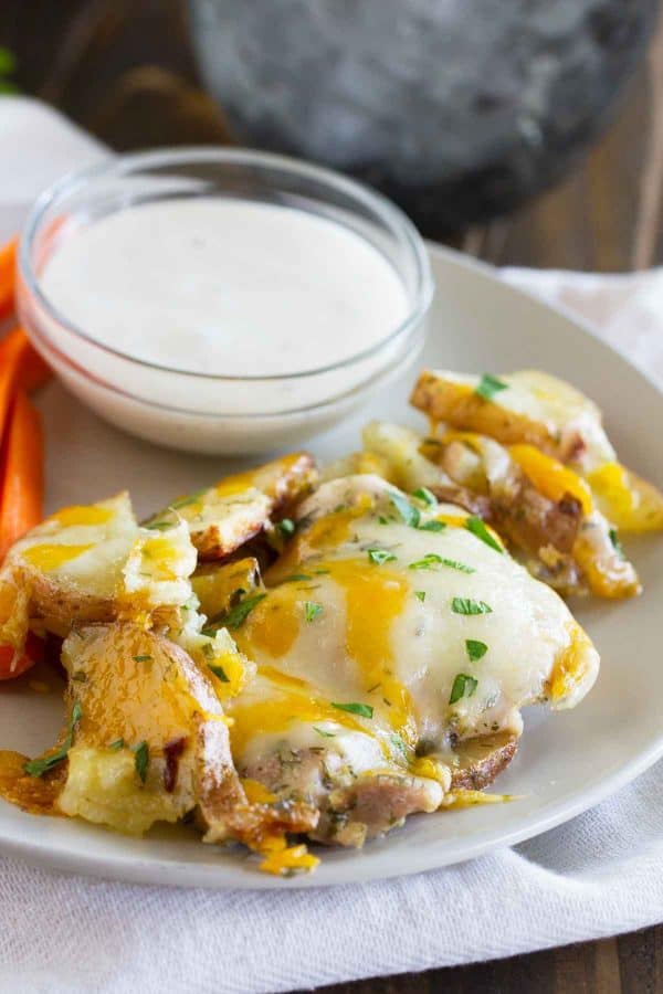 Ranch Chicken and Potatoes with Cheese - Taste and Tell