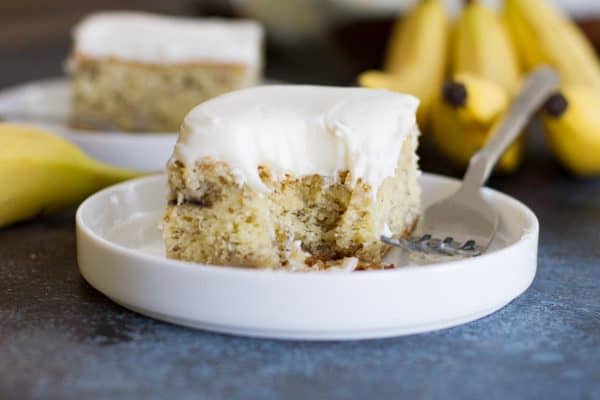 Banana Cake with Cream Cheese Frosting - Taste and Tell