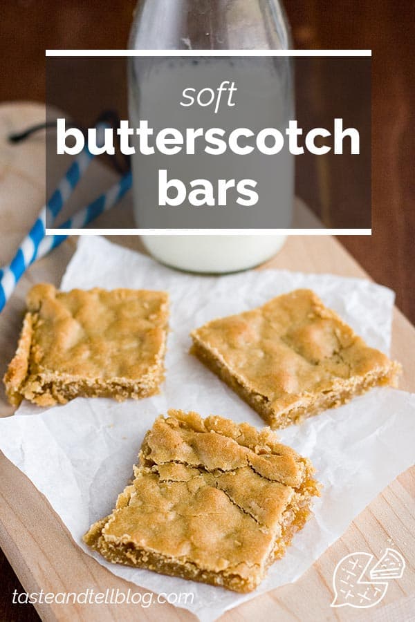 Butterscotch Bars - Taste and Tell