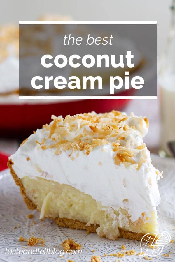 Coconut Cream Pie - Taste and Tell