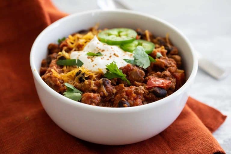 Pumpkin Chili Recipe Made in the Slow Cooker - Taste and Tell