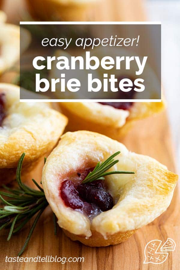 3 Ingredient Cranberry Brie Bites Recipe - Taste and Tell