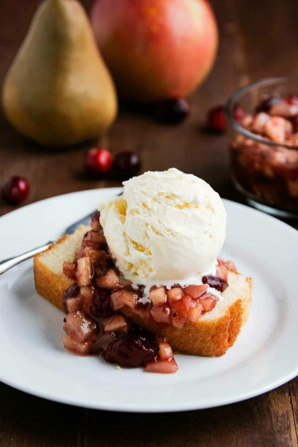 Cranberry Cake With Warm Butter Sauce - Taste And Tell