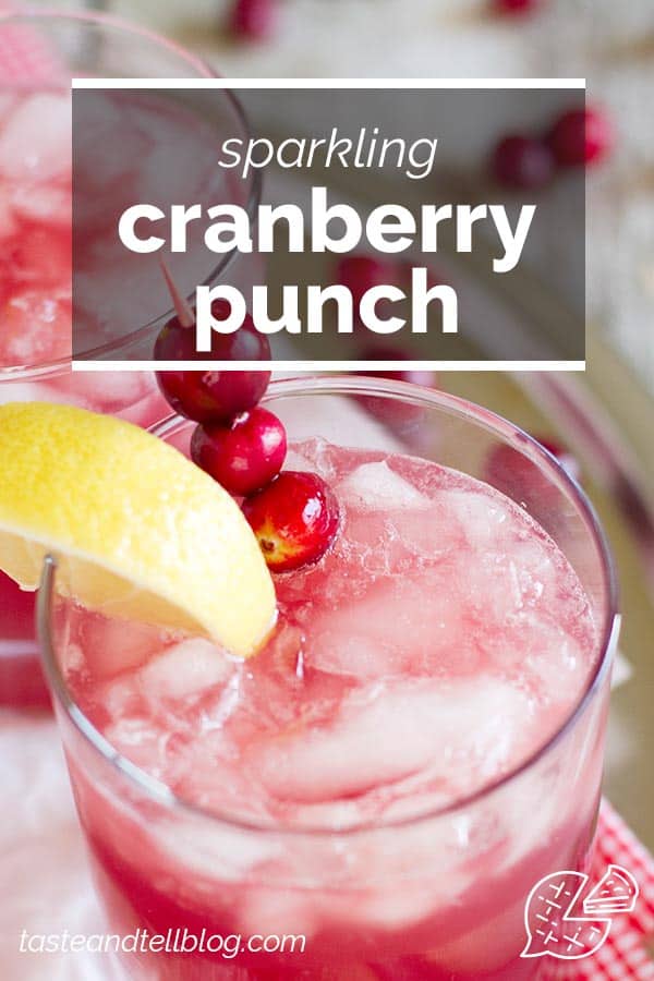 Sparkling Cranberry Punch - Taste and Tell