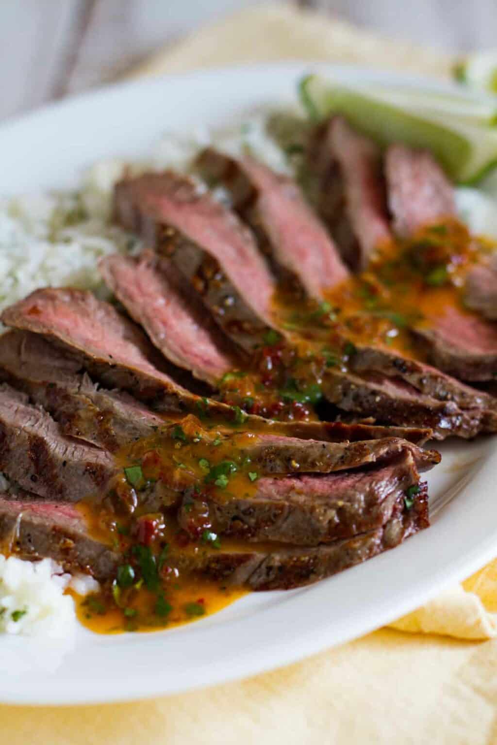 Flank Steak With Creamy Mushroom Sauce - Taste And Tell