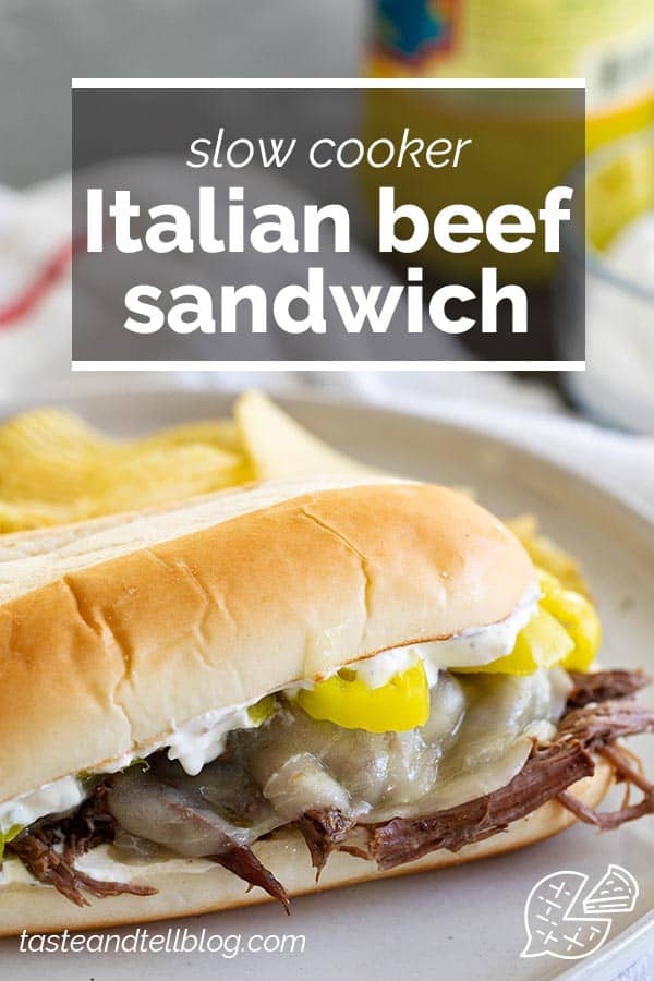 Slow Cooker Italian Beef Sandwiches - Taste and Tell