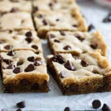 Chocolate Chip Cream Cheese Cookie Bars - Adventures of a DIY Mom