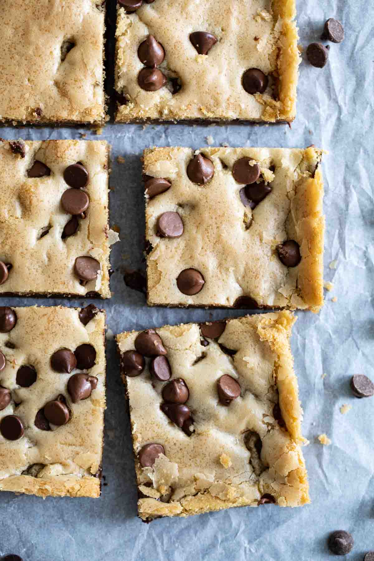 Chocolate Chip Cream Cheese Cookie Bars - Adventures of a DIY Mom