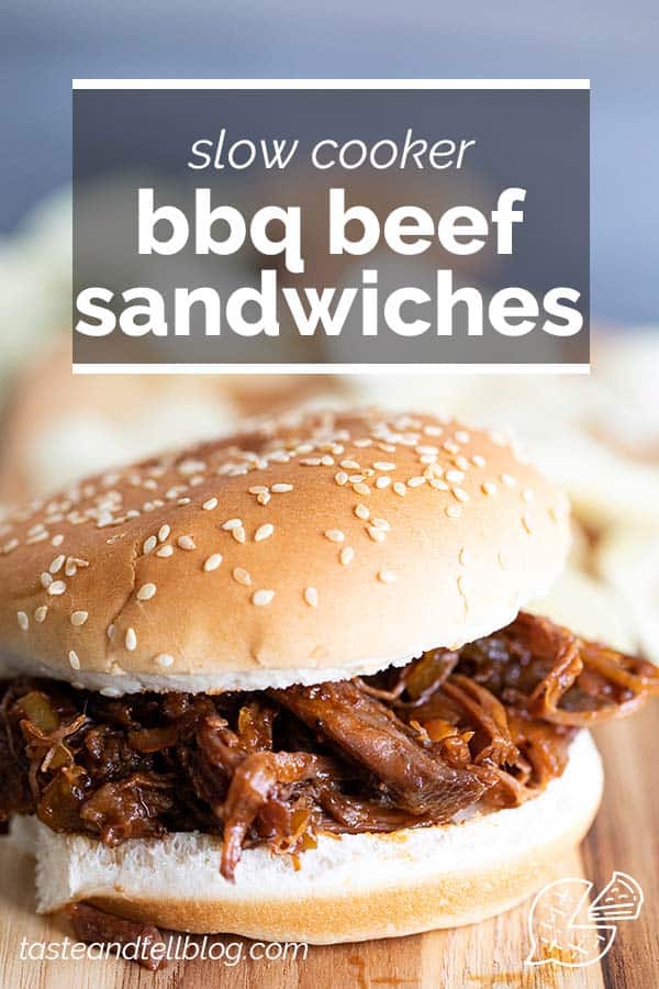 Slow Cooker BBQ Beef Sandwiches - Taste and Tell