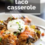 Taco Casserole - Family Friendly Dinner Recipe - Taste and Tell