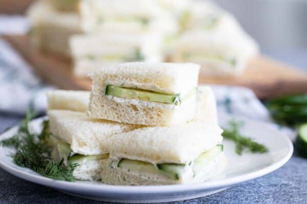 Cucumber Sandwiches - Easy Finger Sandwiches - Taste and Tell