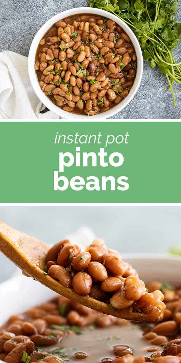 Instant Pot Pinto Beans with text in the middle