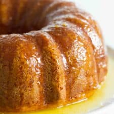 Glazed Orange Bundt Cake (baking with decorative bundt pans)