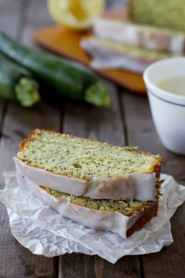 Glazed Lemon Poppy Seed Zucchini Bread - Taste And Tell