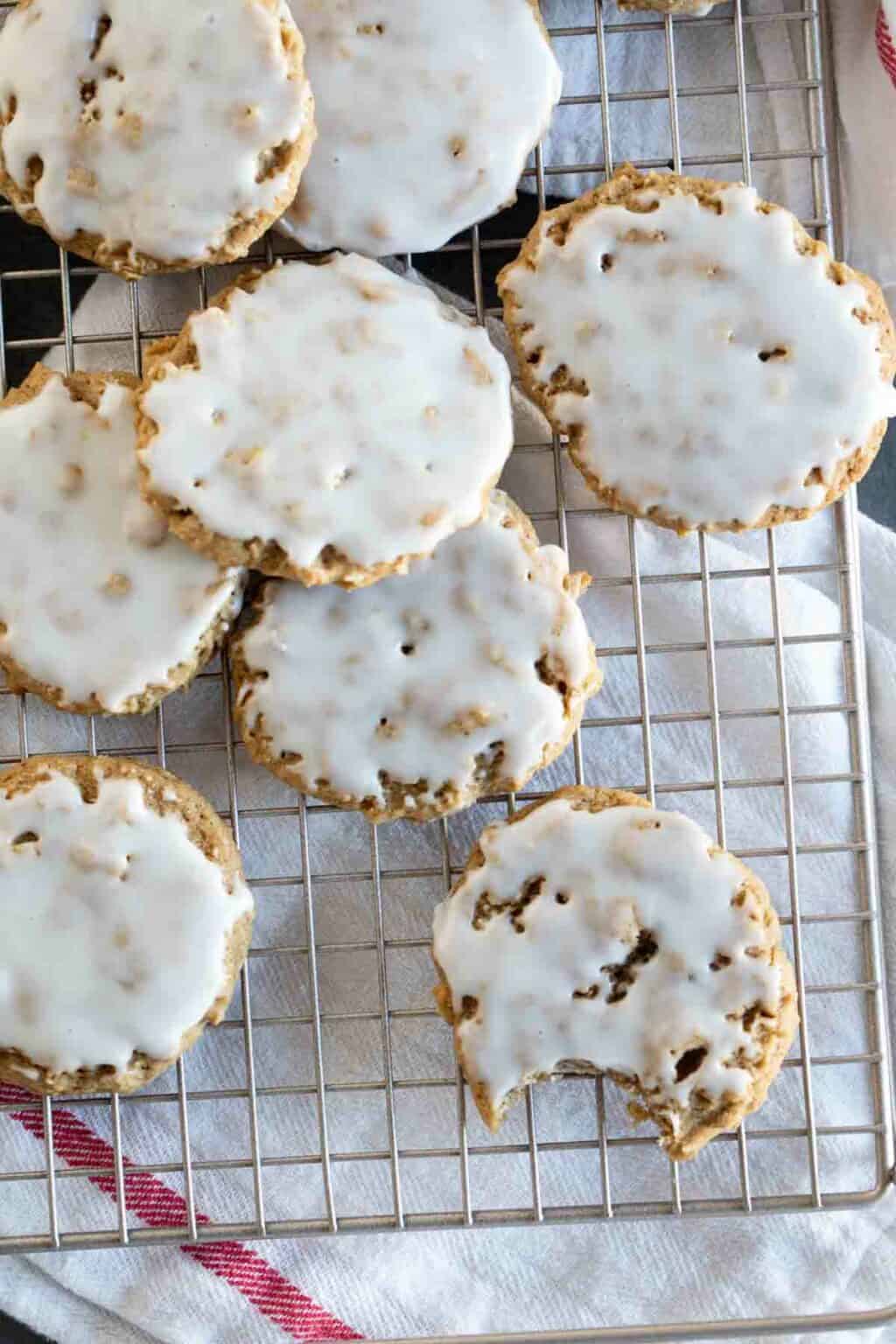 Iced Oatmeal Cookies - Taste and Tell