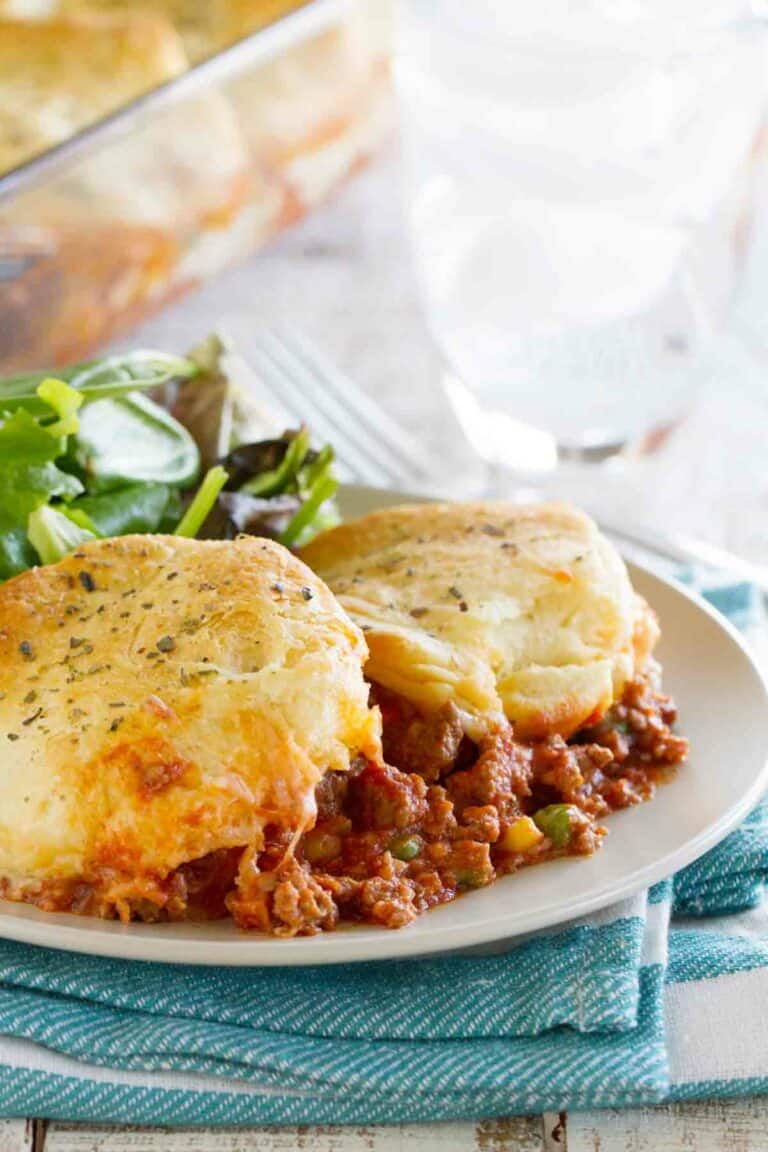 Italian Ground Beef Casserole With Biscuit Topping Taste And Tell 8959