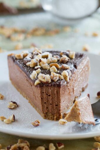 No Bake Nutella Cheesecake - Taste and Tell