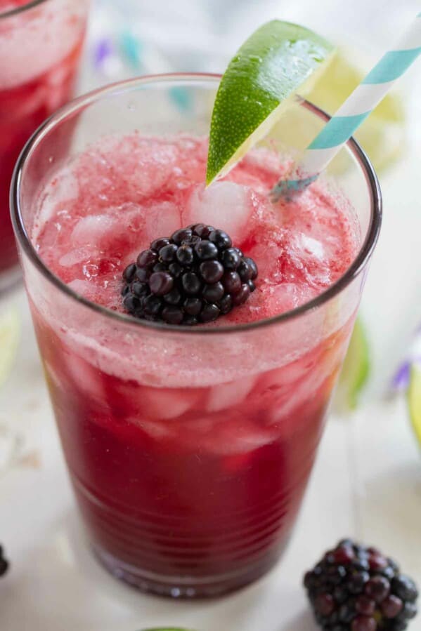 Blackberry Lime Soda - Taste and Tell